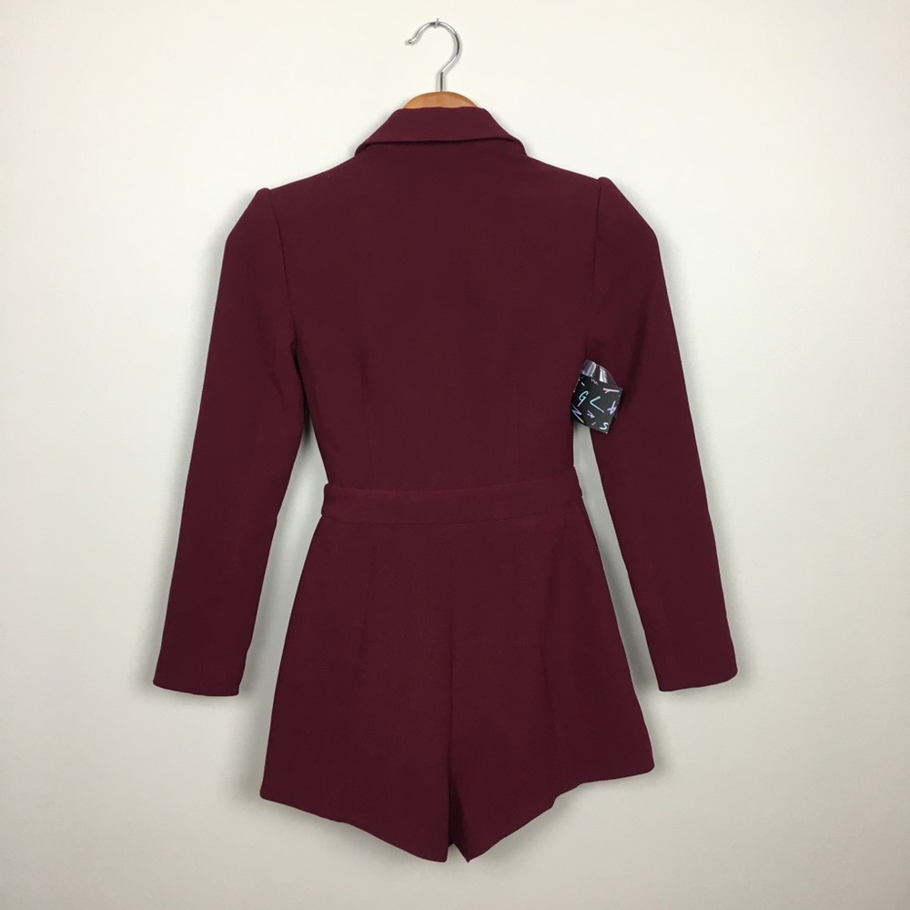 Nasty Gal long sleeve lapel romper - Picture 3 of 3